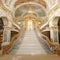 Kate Salle Doré Bâtiment Escalier Toile de fond conçue par Chain Photographie - Kate Backdrop FR