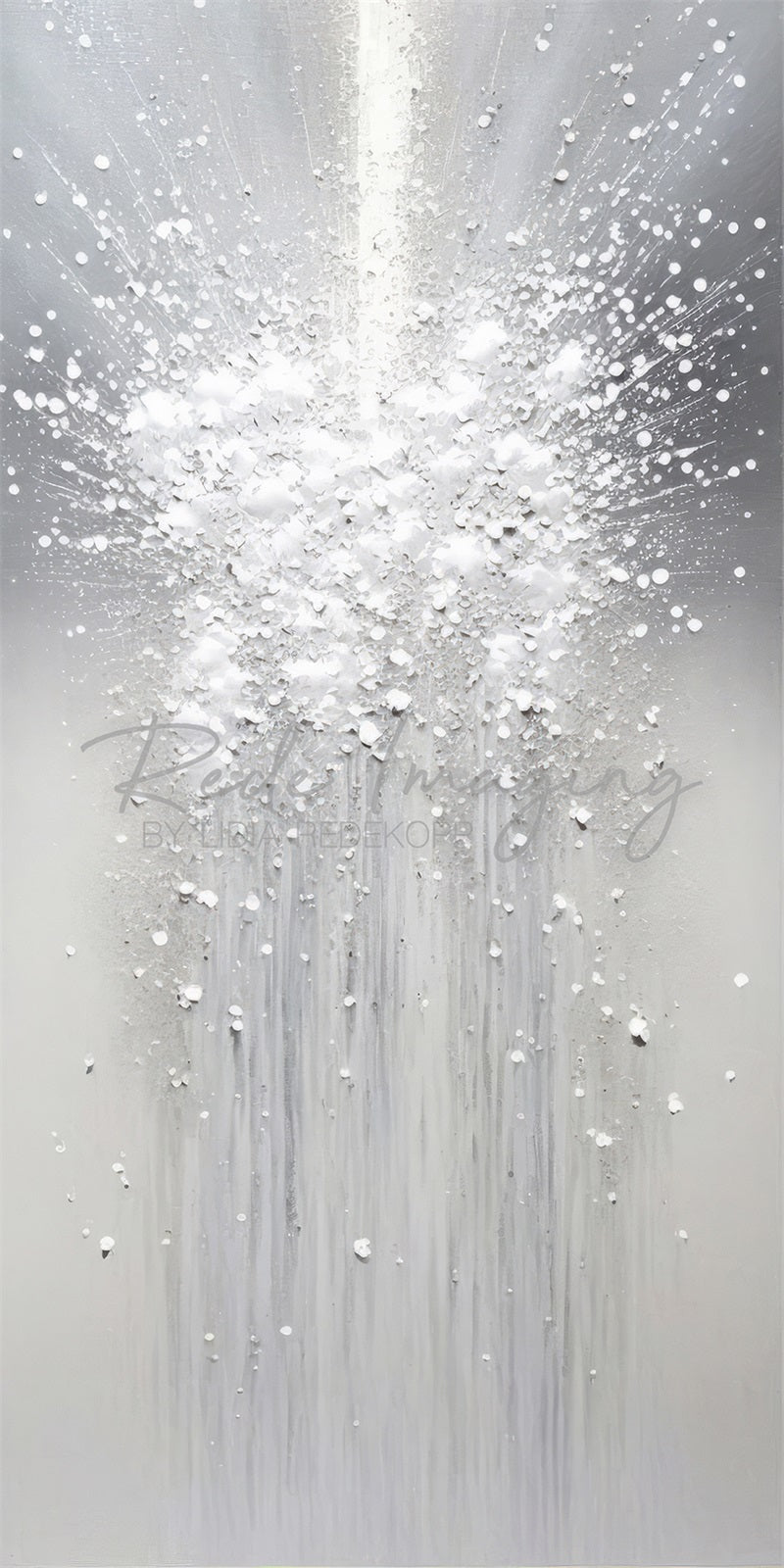 Kate Balayage Blanc Abstrait Toile de fond conçue par Lidia Redekopp