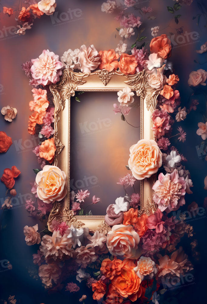 Kate Beaux-Arts Fleurs rouges Cadre photo Toile de fond conçue par Emetselch - Kate Backdrop FR