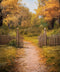 Kate Bokeh Automne Arbre Clôture Toile de fond pour la photographie - Kate Backdrop FR