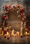 Kate Saint Valentin Fleurs Bougie Mariage Toile de fond conçue par Chain Photographie - Kate Backdrop FR