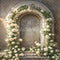Kate Roses blanches Mur en arc Toile de fond conçue par Emetselch - Kate Backdrop FR
