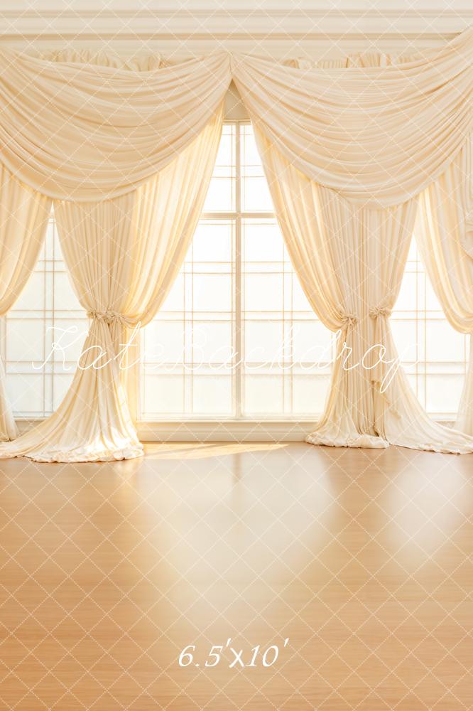 Kate Vintage Beige Rideau Fenêtre Soleil Toile de fond conçue par Emetselch - Kate Backdrop FR