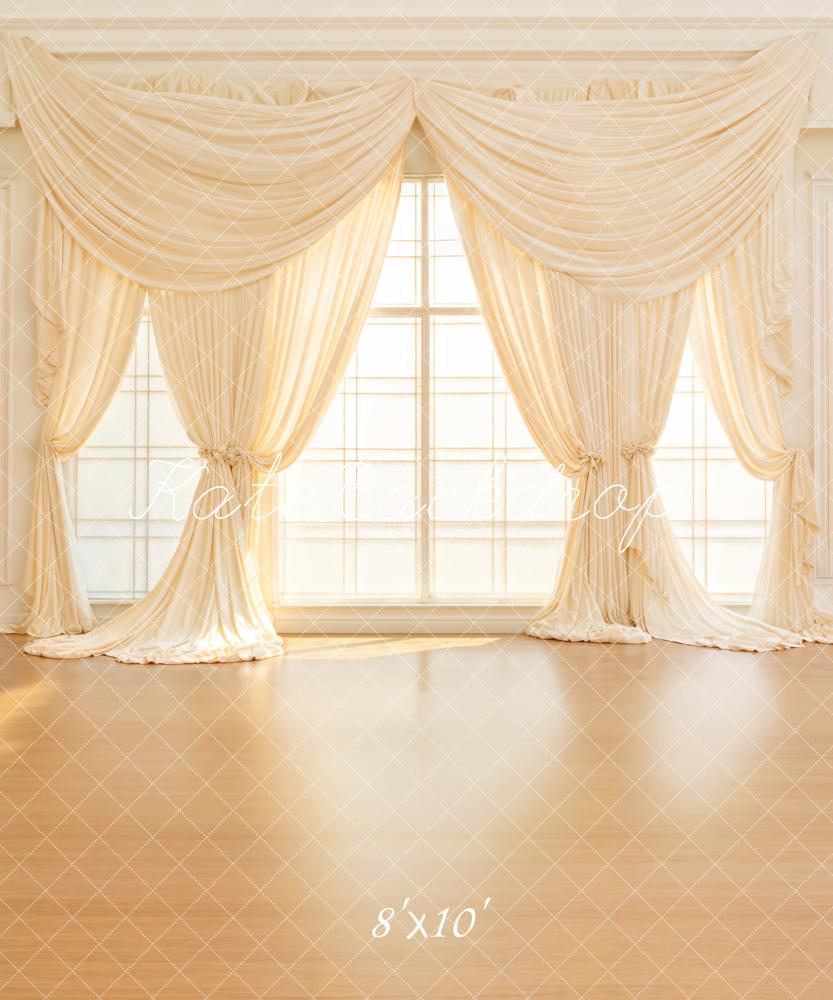Kate Vintage Beige Rideau Fenêtre Soleil Toile de fond conçue par Emetselch - Kate Backdrop FR