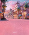 Kate Été Rose Rue Bâtiment Lumière Princesse Toile de fond conçue par Chain Photographie - Kate Backdrop FR