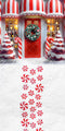 Kate Sweep Mur-à-Sol Noël Canne en Bonbon Neige Toile de fond conçue par Mini MakeBelieve - Kate Backdrop FR