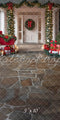 Kate Sweep Mur-à-Sol Classique Noël Extérieur Pavé Toile de fond conçue par Mini MakeBelieve - Kate Backdrop FR