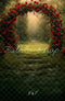 Kate Saint Valentin Fleur Arche Roses Rouges Toile de fond conçue par Emetselch - Kate Backdrop FR