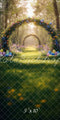 Kate Sweep Mur-à-Sol Pâques Fleurs Arche Chemin Toile de fond conçue par Patty Roberts - Kate Backdrop FR