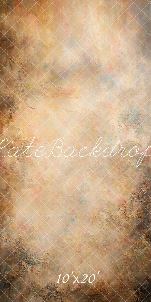 Kate Abstrait Vintage Marron clair Portrait Toile de fond conçue par Emetselch - Kate Backdrop FR