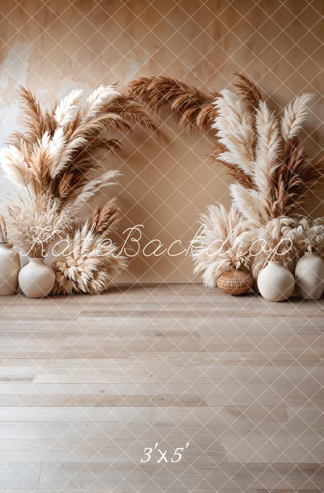 Kate Bohème Arche Beige Élégant Toile de fond conçue par Emetselch - Kate Backdrop FR
