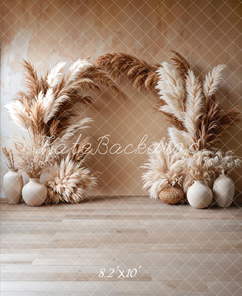 Kate Bohème Arche Beige Élégant Toile de fond conçue par Emetselch - Kate Backdrop FR