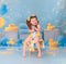 Kate Cake Smash Canard Ballon Douche Bulles Toile de fond conçue par Emetselch - Kate Backdrop FR