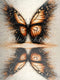 Kate Papillon Art Portrait Marron Toile de fond conçue par Emetselch - Kate Backdrop FR
