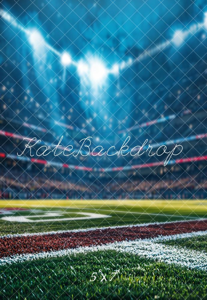 Kate Sports Stade de football Nuit Toile de fond conçue par Emetselch - Kate Backdrop FR
