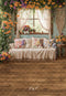 Kate Printemps Fleurs Fenêtre Canapé Toile de fond conçue par Emetselch - Kate Backdrop FR
