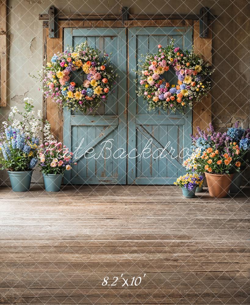 Kate Printemps Fleurs Rustique Porte Toile de fond conçue par Emetselch - Kate Backdrop FR