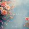 Kate Beaux-arts Fleurs Bleu Rose Portrait Toile de fond conçue par GQ - Kate Backdrop FR