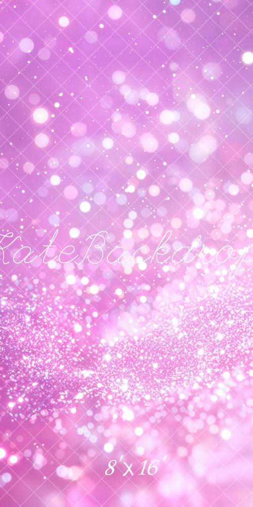 Kate Sweep Mur-à-Sol Bokeh Scène Paillettes Rose Toile de fond conçue par Chain Photographie - Kate Backdrop FR