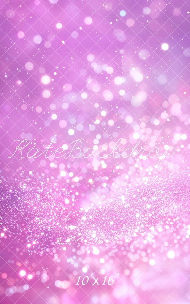 Kate Sweep Mur-à-Sol Bokeh Scène Paillettes Rose Toile de fond conçue par Chain Photographie - Kate Backdrop FR