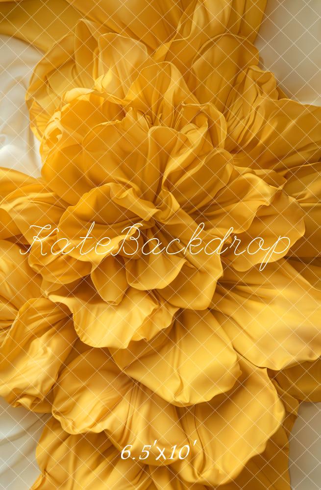 Kate Fleur Jaune Nouveau-né Mur/Sol Toile de fond conçue par Emetselch - Kate Backdrop FR