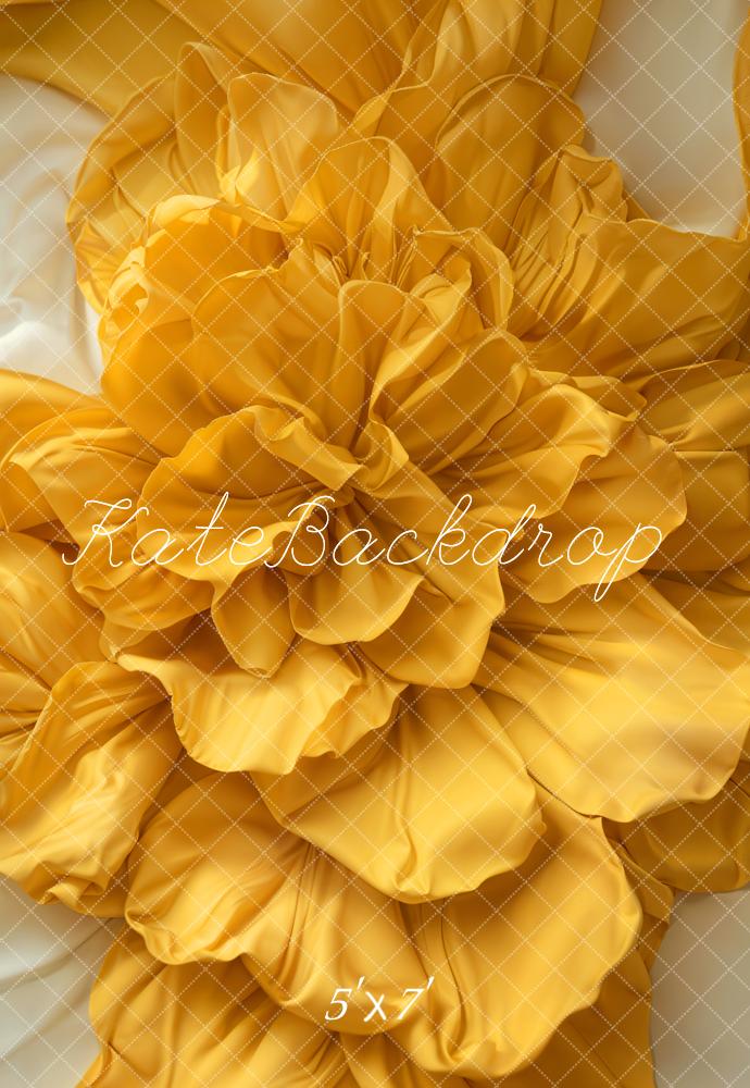 Kate Fleur Jaune Nouveau-né Mur/Sol Toile de fond conçue par Emetselch - Kate Backdrop FR