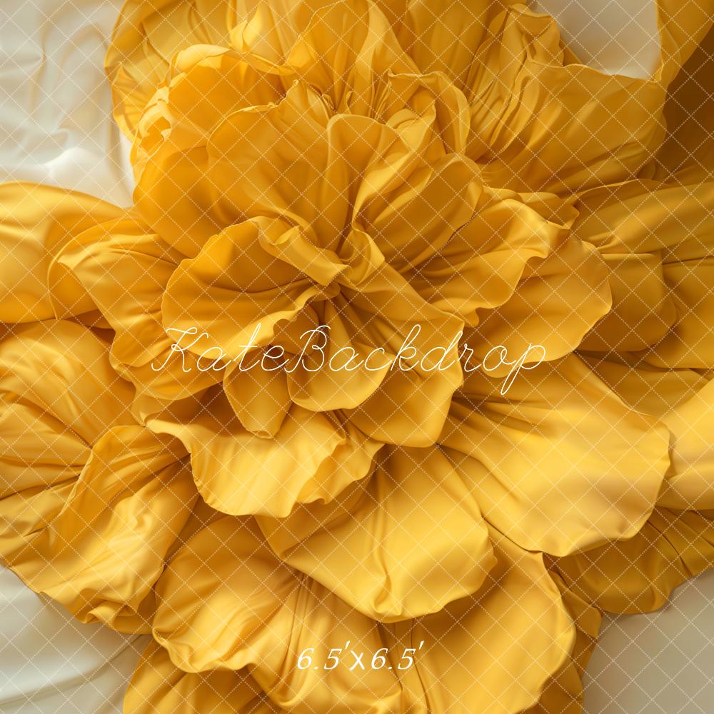 Kate Fleur Jaune Nouveau-né Mur/Sol Toile de fond conçue par Emetselch - Kate Backdrop FR