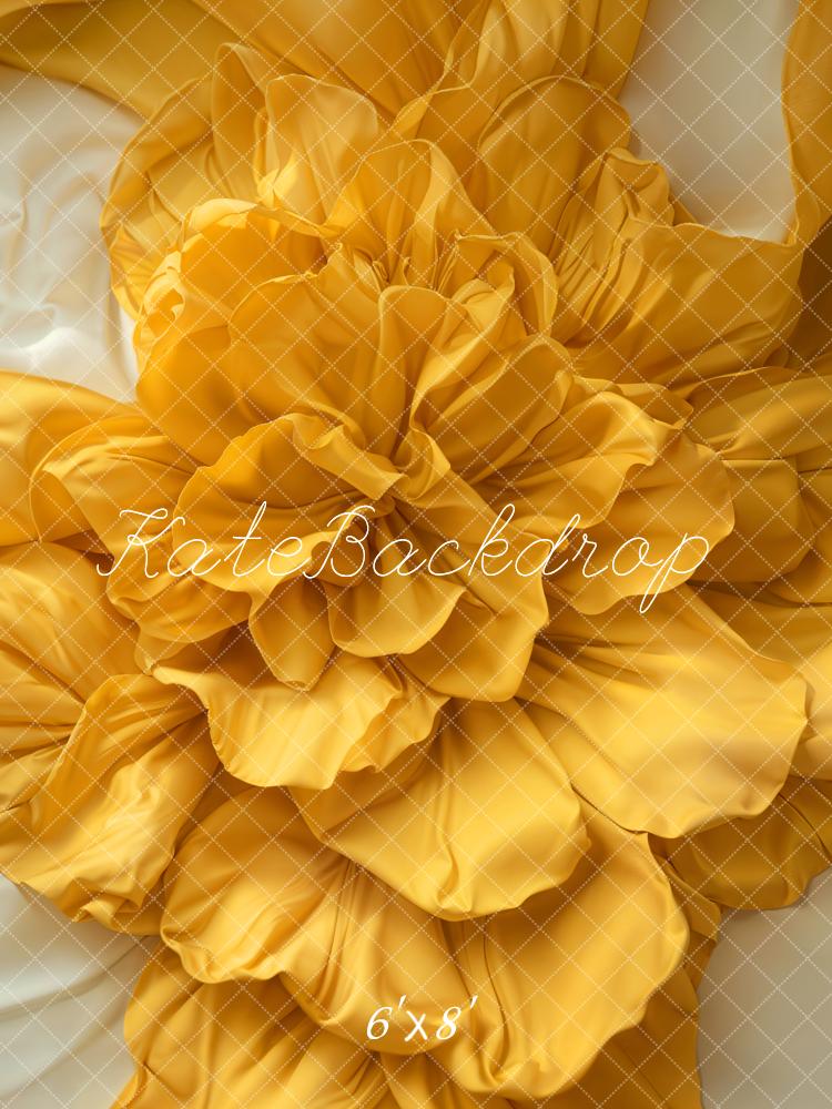 Kate Fleur Jaune Nouveau-né Mur/Sol Toile de fond conçue par Emetselch - Kate Backdrop FR