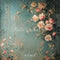 Kate Beaux-arts Vintage Floral Mur Bleu Toile de fond conçue par Emetselch - Kate Backdrop FR