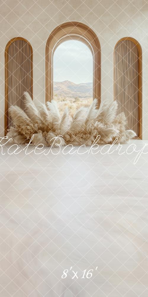 Kate Sweep Mur-à-Sol Bohème Arche Beige Toile de fond conçue par Mini MakeBelieve - Kate Backdrop FR