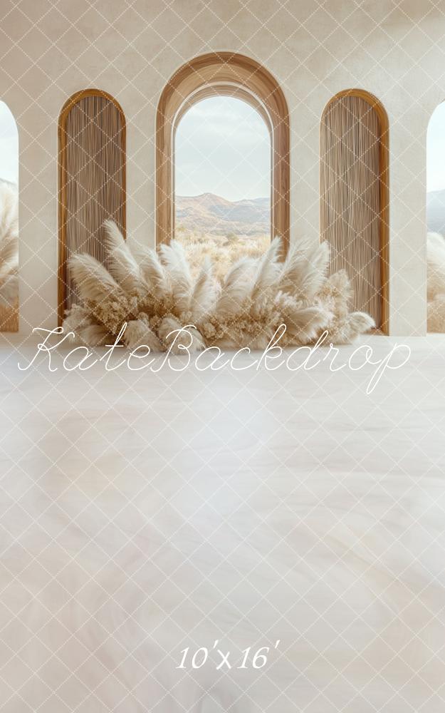 Kate Sweep Mur-à-Sol Bohème Arche Beige Toile de fond conçue par Mini MakeBelieve - Kate Backdrop FR