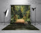 Kate Sweep Mur-à-Sol Forêt Vert Pont en Bois Rivière Toile de fond conçue par Emetselch - Kate Backdrop FR