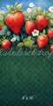 Kate Sweep Mur-à-Sol Été Champ de Fraises Herbe Toile de fond conçue par Emetselch - Kate Backdrop FR