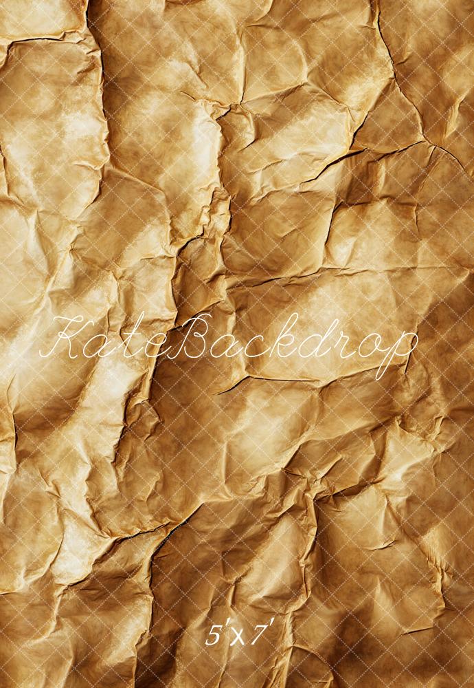 Kate Texture Froissée Vintage Brun Toile de fond conçue par Emetselch - Kate Backdrop FR