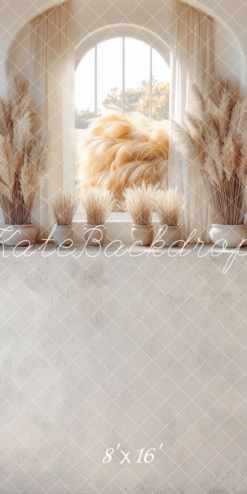 Kate Sweep Mur-à-Sol Arche Bohème Fenêtre Toile de fond conçue par Mini MakeBelieve - Kate Backdrop FR