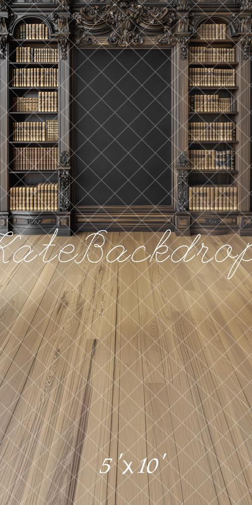 Kate Sweep Mur-à-Sol Scolaire Étagère à livres Sombre Toile de fond conçue par Mini MakeBelieve - Kate Backdrop FR