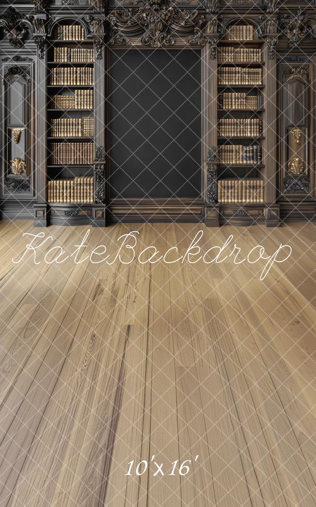 Kate Sweep Mur-à-Sol Scolaire Étagère à livres Sombre Toile de fond conçue par Mini MakeBelieve - Kate Backdrop FR