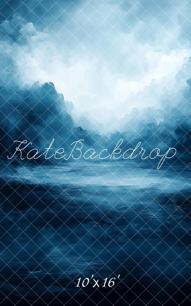 Kate Sweep Mur-à-Sol Ciel Dramatique Bleu foncé Toile de fond conçue par Patty Roberts - Kate Backdrop FR
