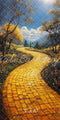 Kate Sweep Mur-à-Sol Route de briques Jaune Toile de fond conçue par Megan Leigh - Kate Backdrop FR