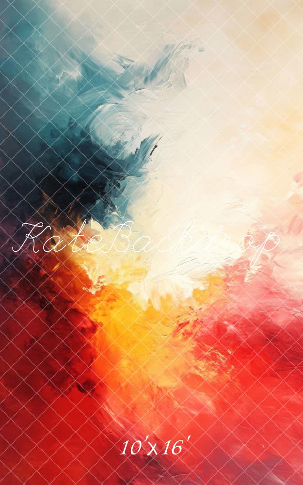 Kate Sweep Mur-à-Sol Abstrait Dégradé Coloré Art Toile de fond conçue par Lidia Redekopp - Kate Backdrop FR