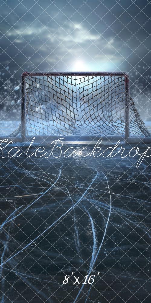 Kate Sweep Mur-à-Sol Sports Hockey sur glace Toile de fond conçue par Lidia Redekopp - Kate Backdrop FR
