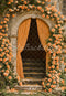 Kate Arche Escaliers Fleurs Jaune Toile de fond conçue par Emetselch - Kate Backdrop FR