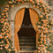 Kate Arche Escaliers Fleurs Jaune Toile de fond conçue par Emetselch - Kate Backdrop FR