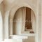 Kate Minimaliste Arche Escaliers Blanc Toile de fond conçue par Emetselch - Kate Backdrop FR