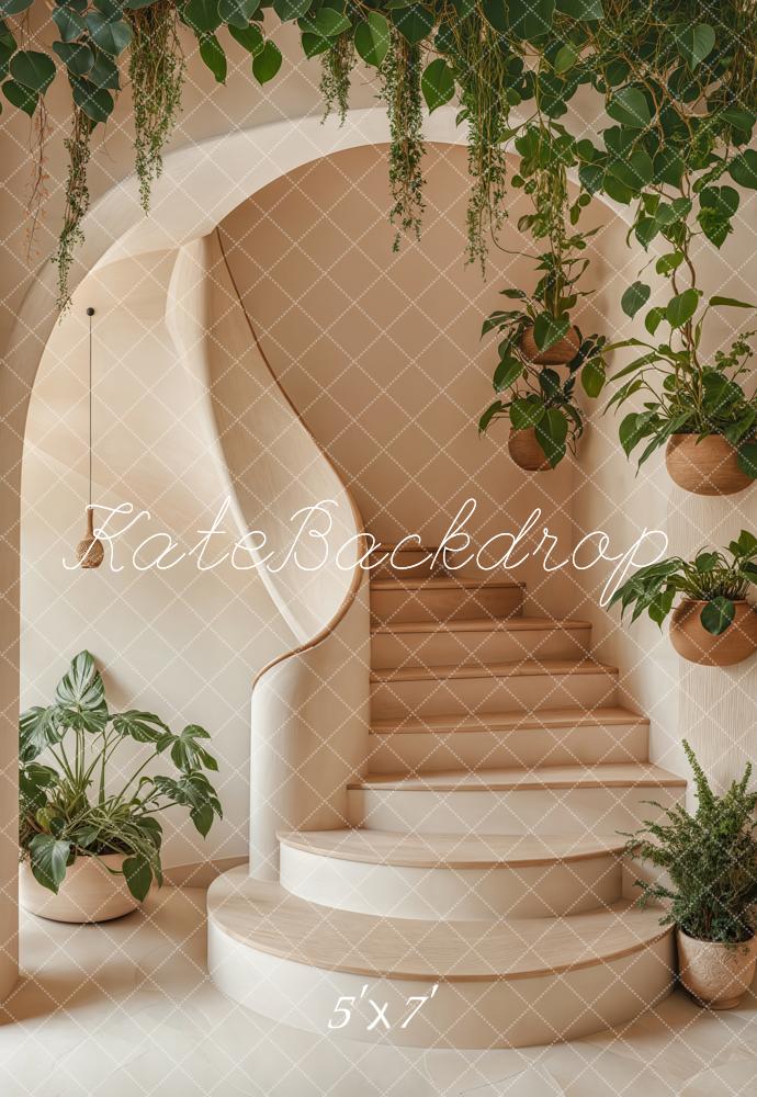 Kate Arche Escaliers Verdure Simple Toile de fond conçue par Emetselch - Kate Backdrop FR
