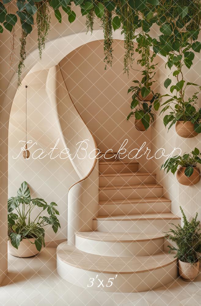 Kate Arche Escaliers Verdure Simple Toile de fond conçue par Emetselch - Kate Backdrop FR
