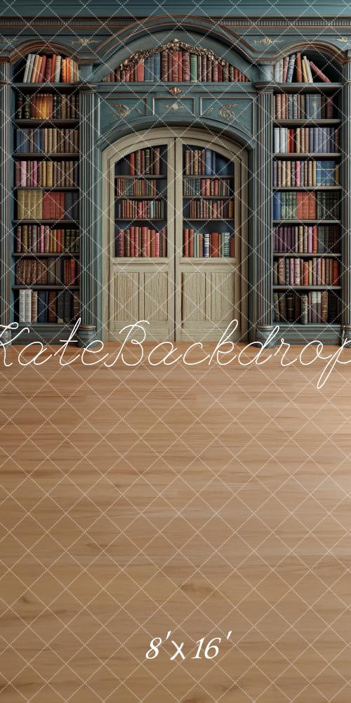 Kate Sweep Mur-à-Sol Bibliothèque Étagère à livres Toile de fond conçue par Lidia Redekopp - Kate Backdrop FR