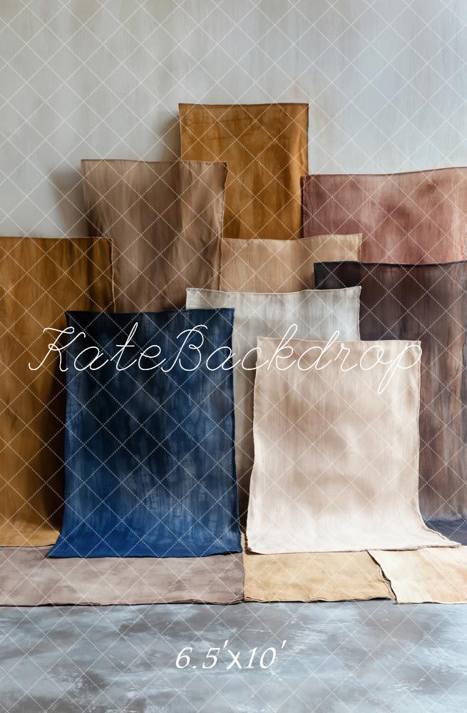 Kate Abstrait Blocs de couleur Portrait Toile de fond conçue par Emetselch - Kate Backdrop FR