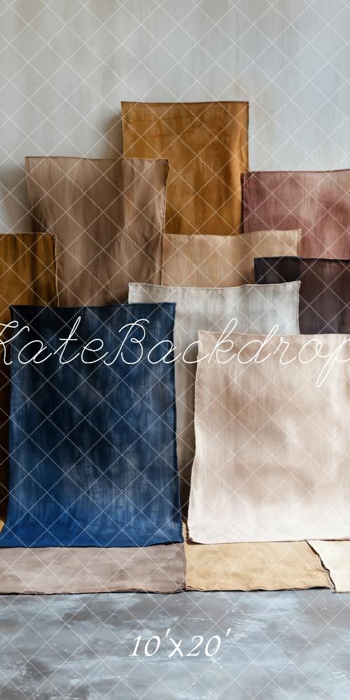Kate Abstrait Blocs de couleur Portrait Toile de fond conçue par Emetselch - Kate Backdrop FR