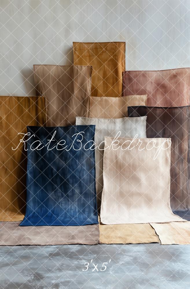 Kate Abstrait Blocs de couleur Portrait Toile de fond conçue par Emetselch - Kate Backdrop FR